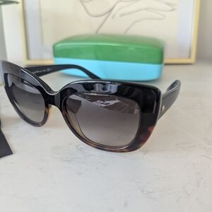 Kate Spade Black and Brown Oversized Sunglasses